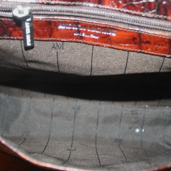 Exotic $649 Andrea Mabiani Italy Rich Alligator Hobo Shoulder Bag Purse - Picture 10 of 11